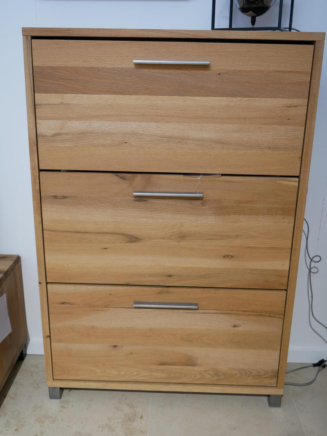 HKC - Schuhschrank Rock It Balkeneiche Geölt mit 2 Wandpaneelen - 6