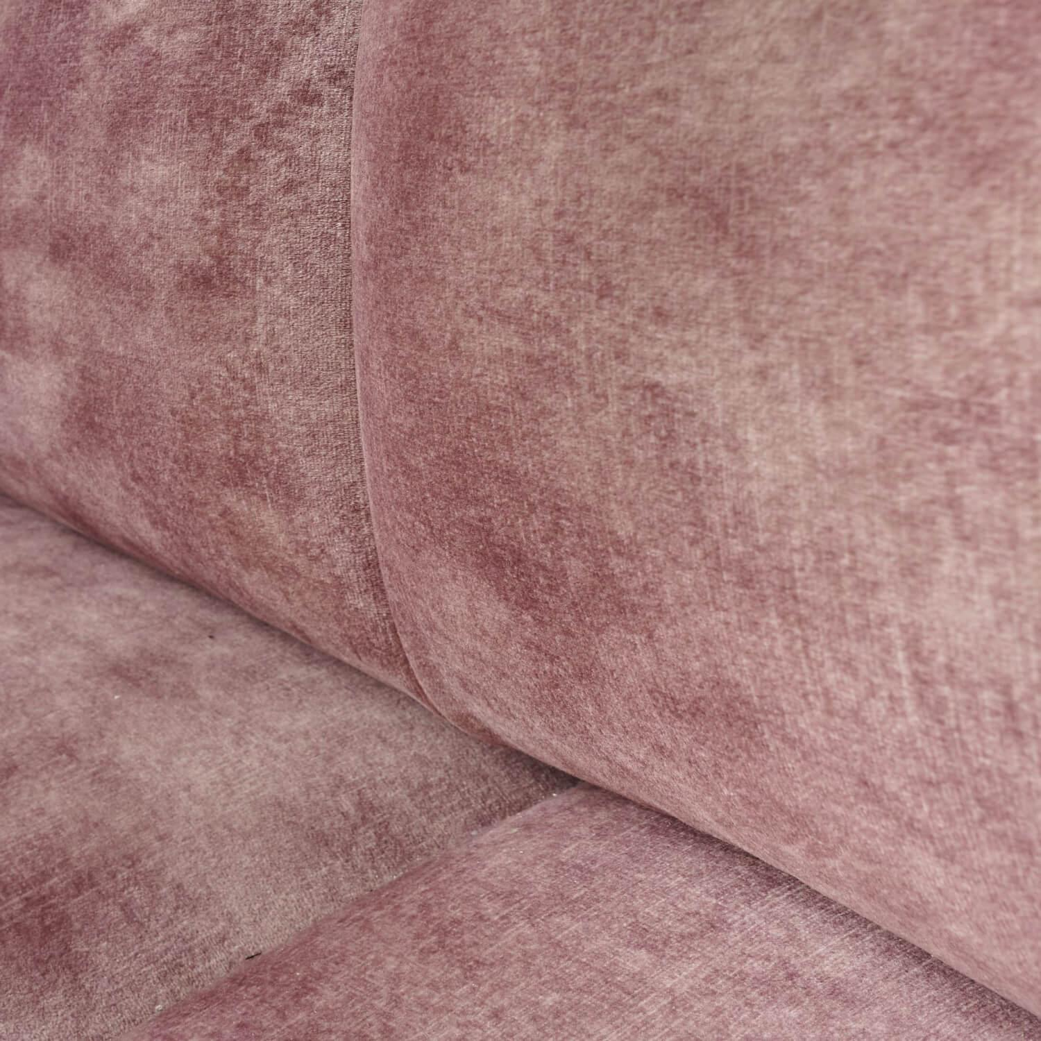 Wittmann - Sofa Vuelta Stoff Riviera Pale Rosa Füße Bronze Grau Pulverbeschichtet Inklusive Drehsessel Und 2 Wurfkissen - 11