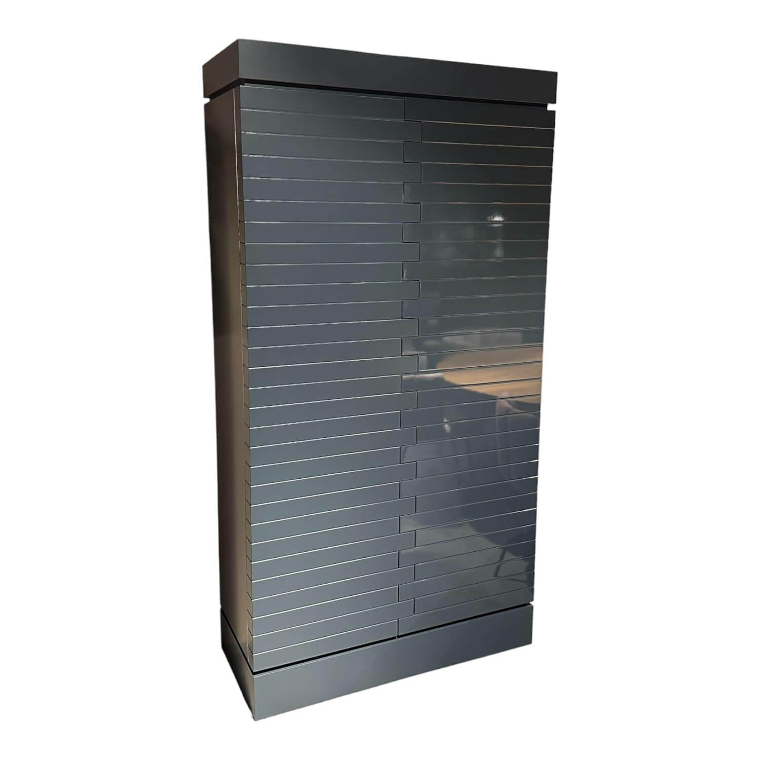 KMK - Barschrank Maxim 2-Türig Lack Anthrazit Matt Und Hochglanz RAL 7016 - 1