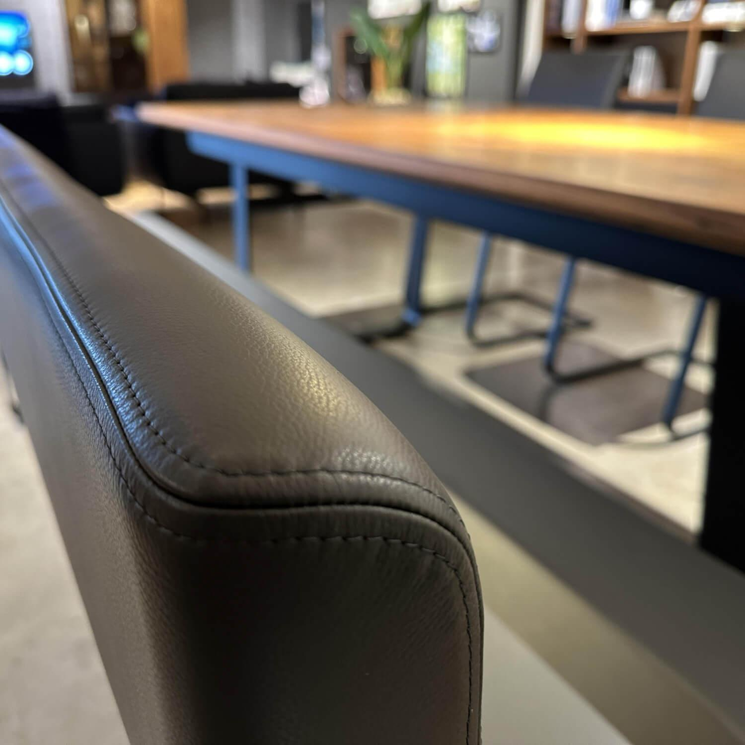 Team 7 - Essgruppe Nox Und Magnum Nussbaum Naturöl Leder 70241 Anthrazit Gestell Schwarz Matt - 9