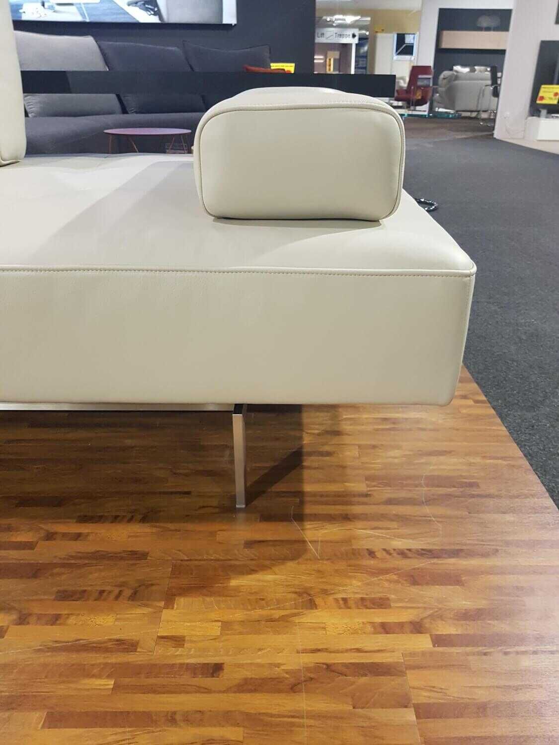 Rolf Benz - Ecksofa Dono Nappaleder Grau Beige Sonderedition - 4