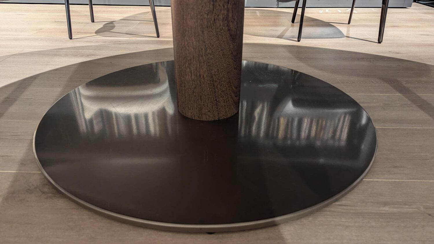 Minotti - Tisch Bellagio Platte Furnier Sucupira Getönt Gestell Metall Lackiert Bronze Glänzend Braun Schwarz - 6