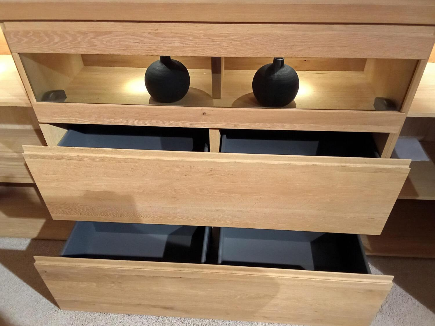 Venjakob - Sideboard V Plus 3000 Wildeiche Hell Soft Gebürstet Geölt Inklusive LED Beleuchtung - 2