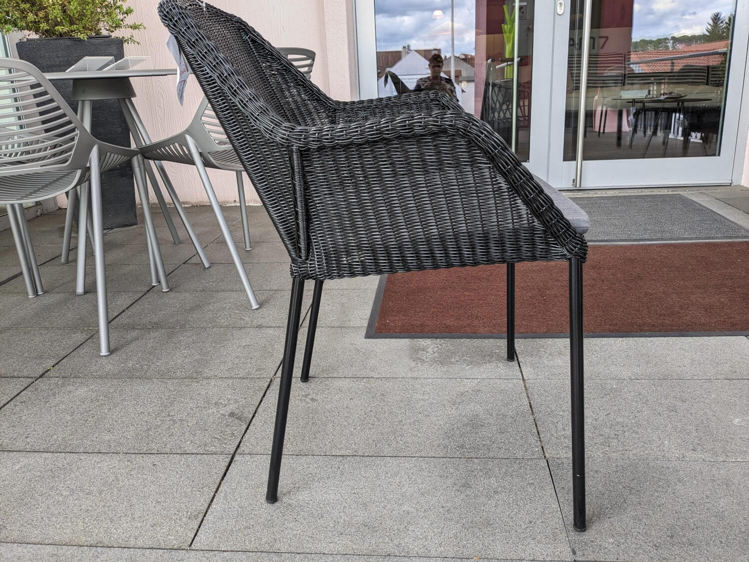 Cane Line - Set of 4 outdoor armchairs Breeze Cane -Line Fiber Natte Grey Aluminum - 6