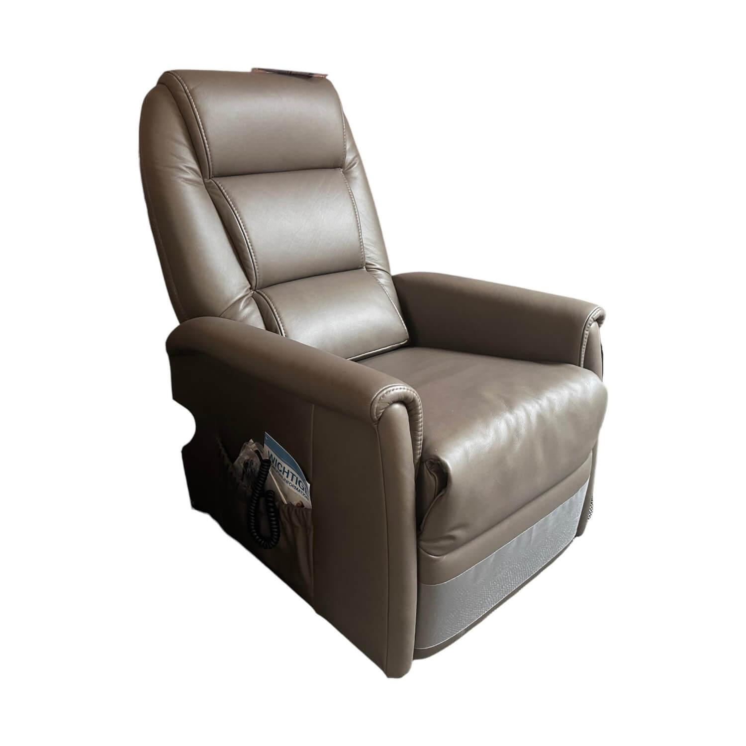 himolla - Ruhesessel 9773 Cumulus Quartett Leder Cubano A Braun Füße Rollen Schwarz Mit Aufstehhilfe - 1