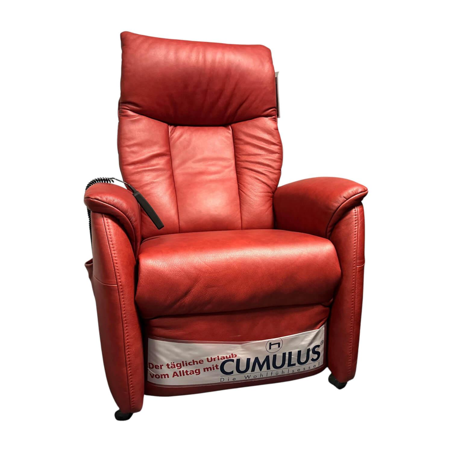 himolla - Relaxsessel 7068 Cumulus Mini Leder 27 Eleganza Campari Rot Mit Elektrischer Verstellung Inklusive Akku - 1