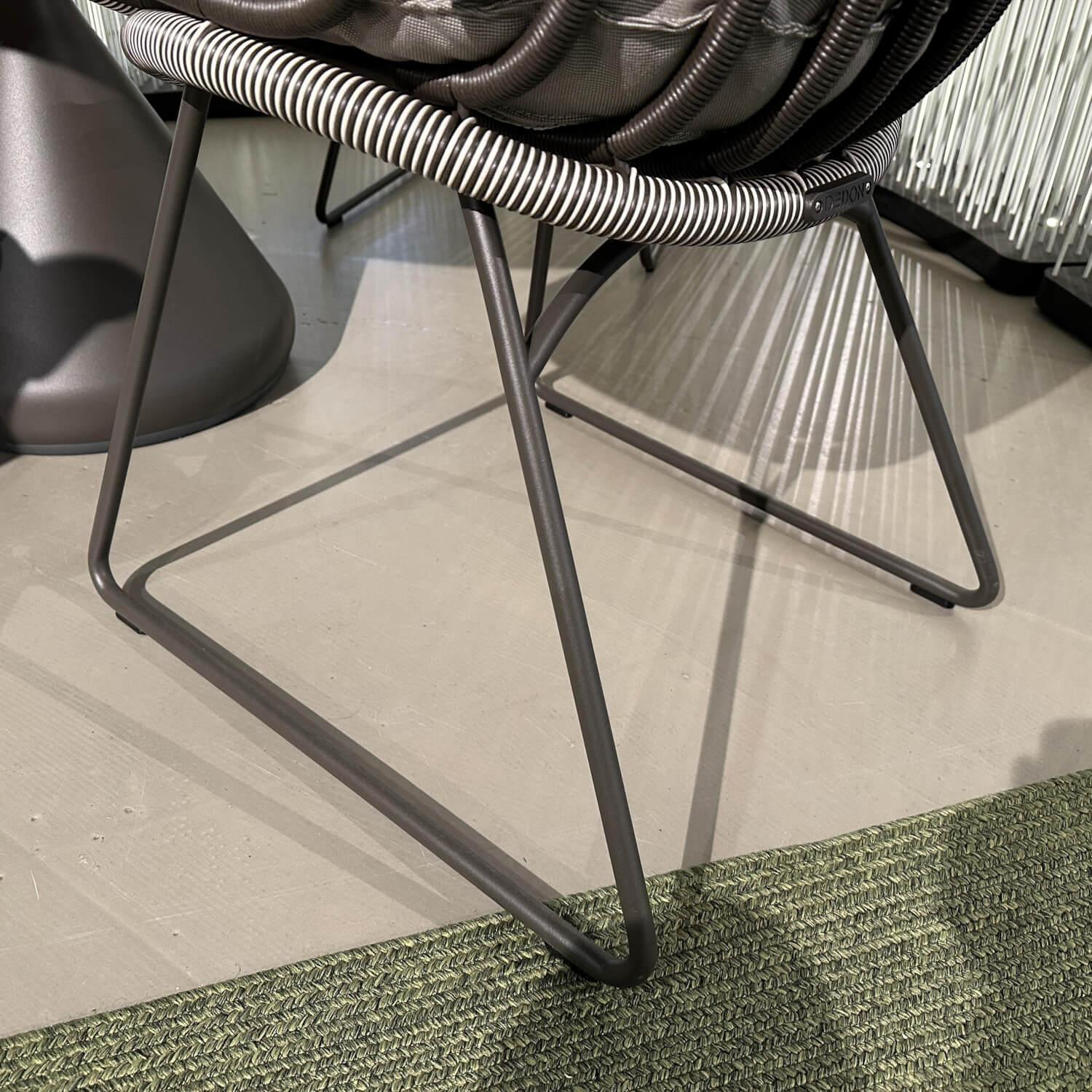 DEDON - Outdoor Sitzgruppe Satellite Und Kida Tischplatte HPL Black Schwarz Gestell Aluminium Black Pepper Schwarz Pulverbeschichtet - 8