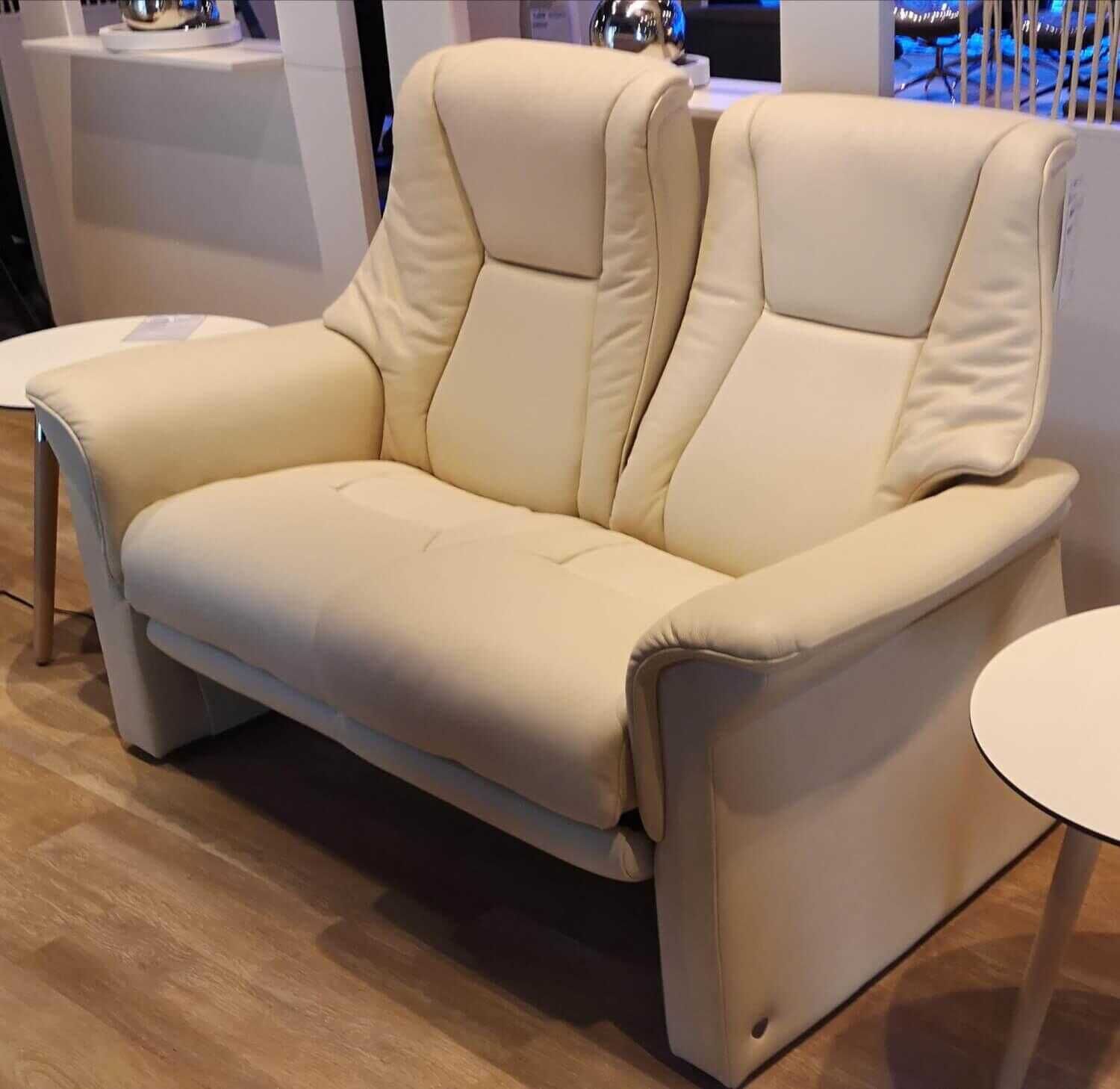 Stressless - Sofa Lux mit Relaxfunktion LegComfort Leder Cori Vanilla - 3