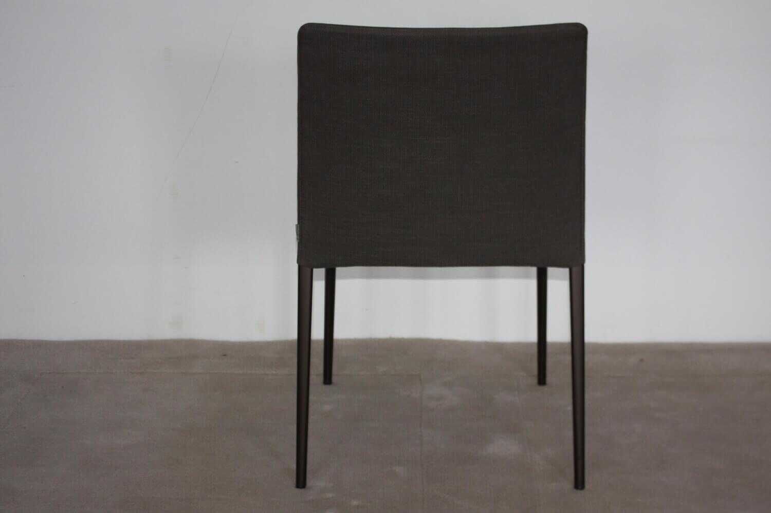 Walter Knoll - 4er-Set Stuhl DEEN 1600 Stoff Kerala 7698 Moonlight Grau - 4