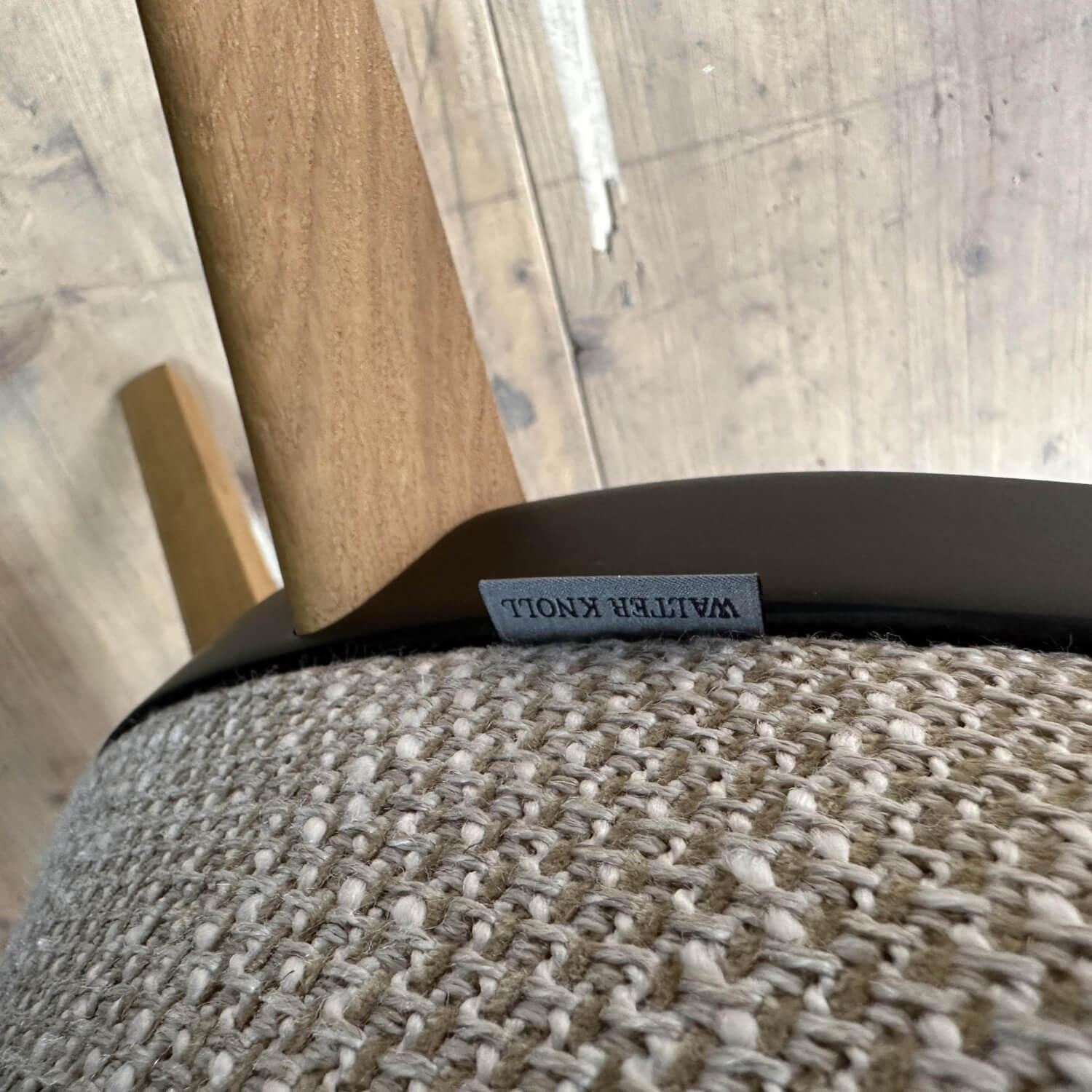 Walter Knoll - 2er Set Sessel Sheru Bezug Stoff Bogar Macadamia Beige Füße Eiche Geräuchert Geölt - 5