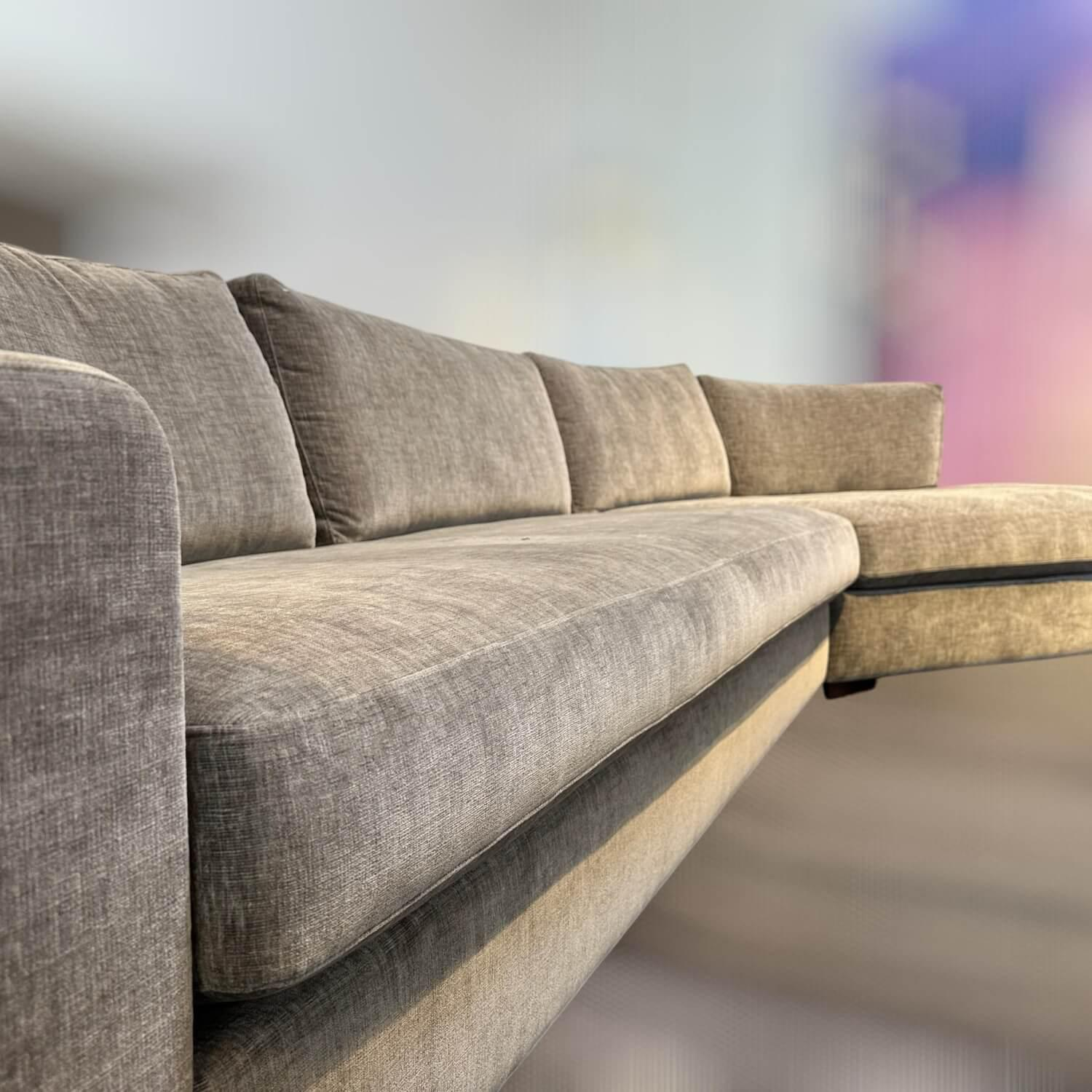 Bielefelder Werkstätten - Sofalandschaft Inspiration Stoff BEN BW1804-323 Beige Braun Holzfuß Standard Schwarz Gebeizt - 10