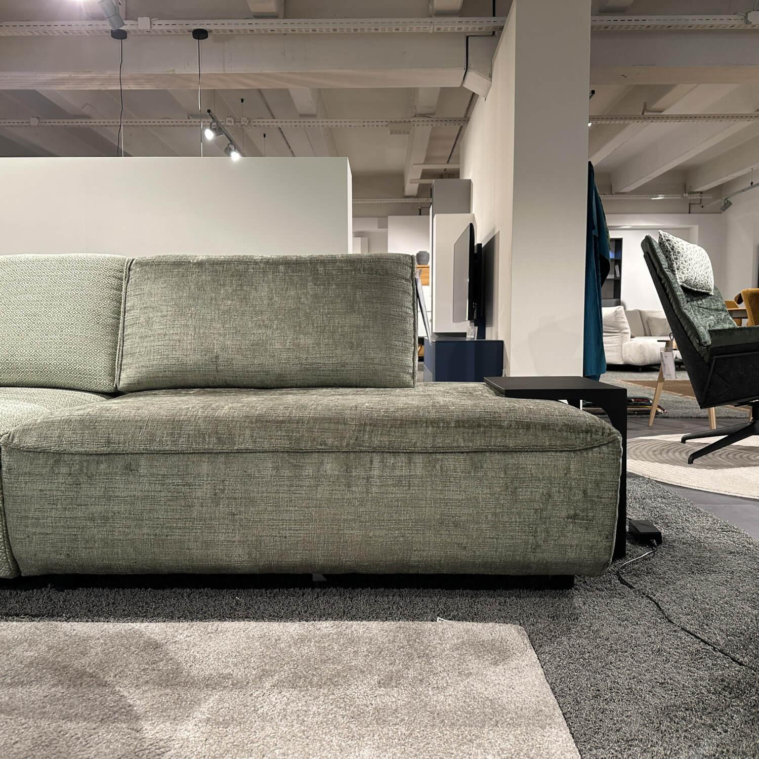 WK Wohnen - Ecksofa Cubico 640 Stoff JAB 23032/22031 Grau Grün - 9