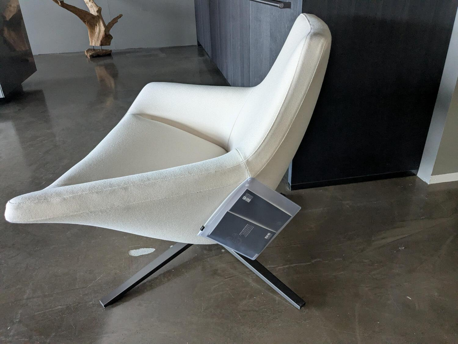B&B Italia - Sessel Metropolitan `14 Stoff Sidro 100 Ecru 03-04 Weiß Gestell Bronzefarben - 8