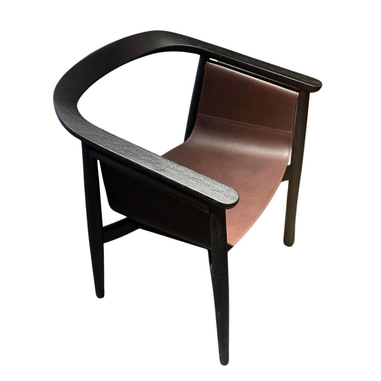 Zeitraum - Stuhl Pelle Cord Eiche Graphitschwarz Kernleder Schwarz (28 Stück vorhanden) - 1