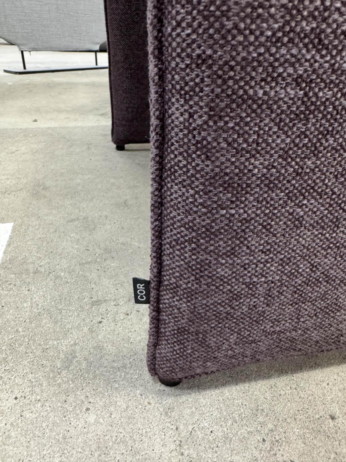 COR - 4er Set Stuhl Noto 191 Stoff 8155 Bordeaux Rot Braun - 3