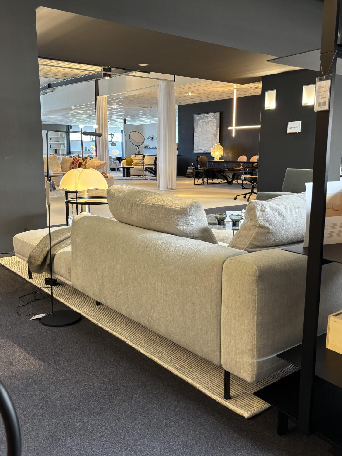 Knoll International - Ecksofa Matic Stoff Hyle Ice Hellgrau Gestell Aluminium Charcoal Anthrazit - 4