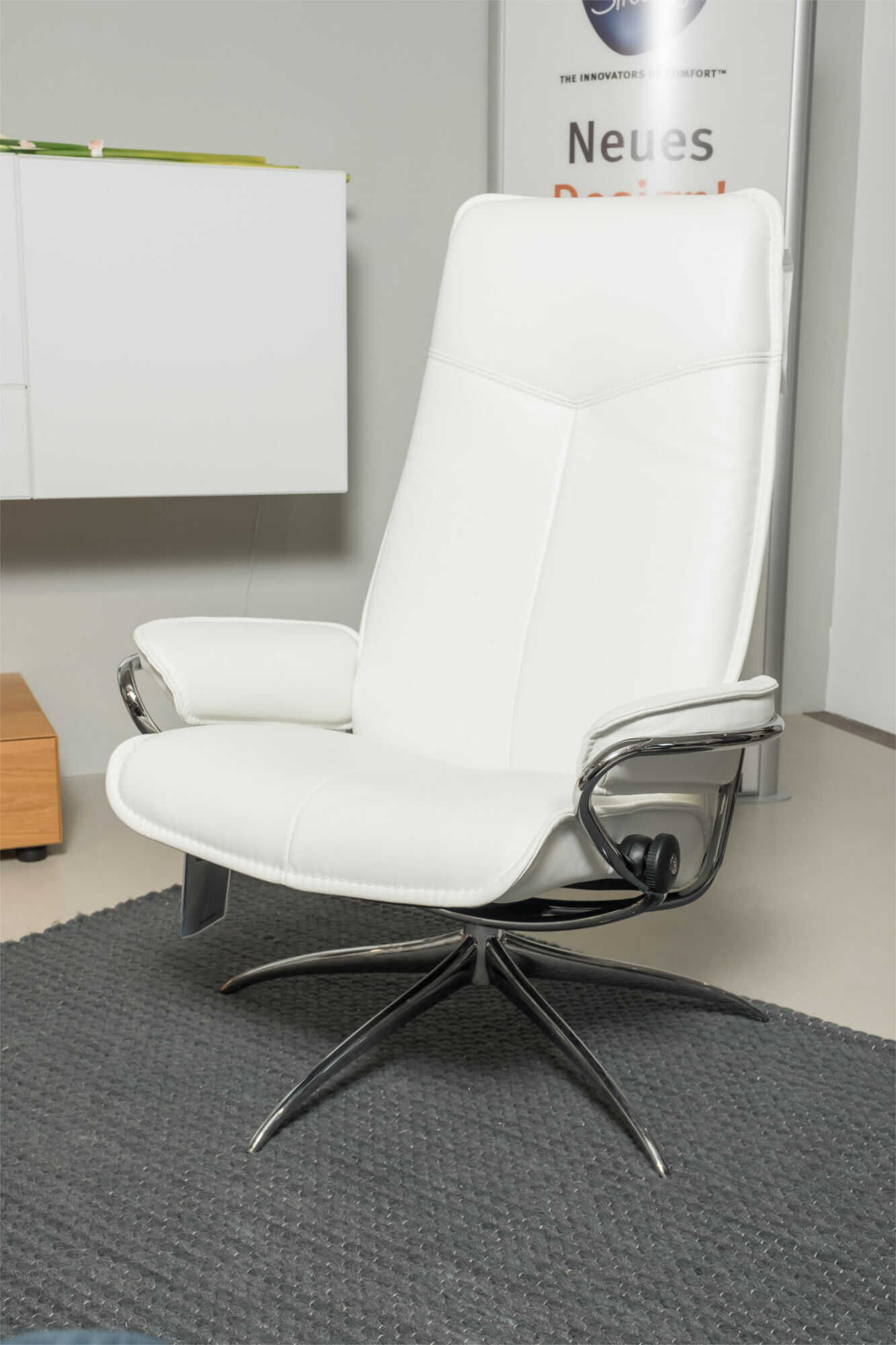 M1-Grammlich-146-T2017477 Stressless - Sessel City High Back Star Base Leder Weiß - 2