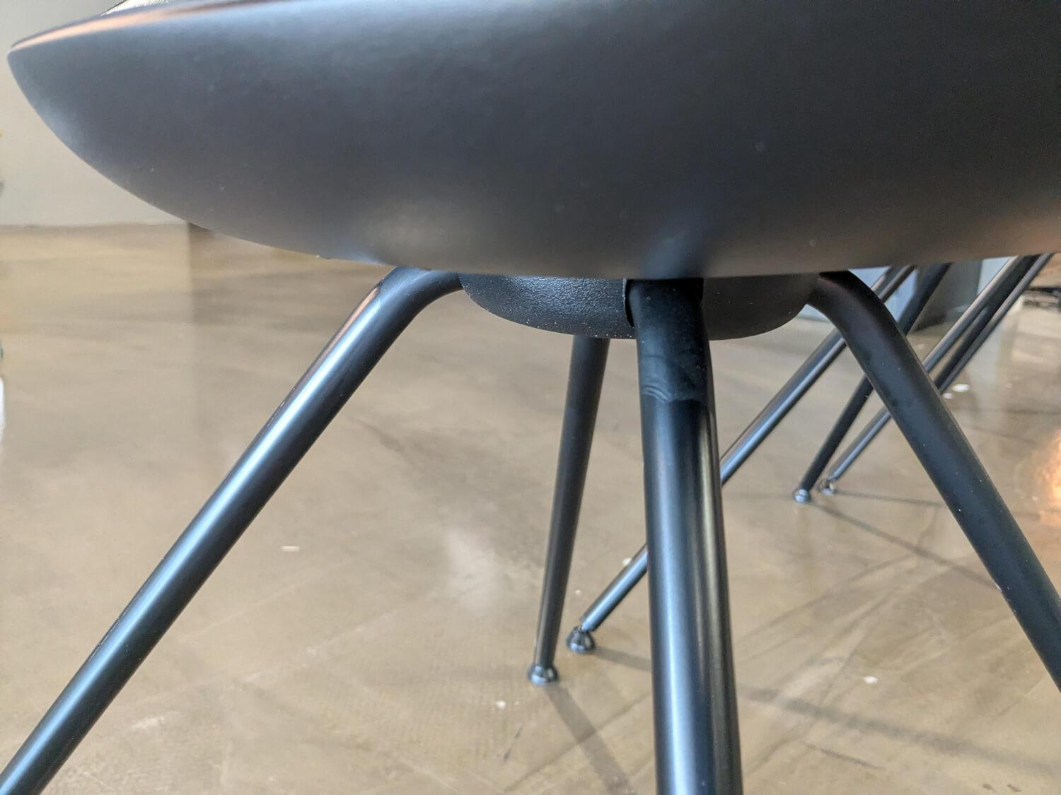 Tonon - 4er-Set Stuhl Moon Integralschaum Schwarz Füße Schwarz - 5