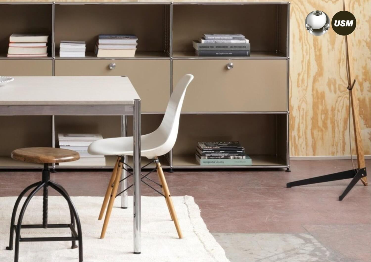USM Haller - Tisch Kunstharz Perlgrau 175x75 in Kooperation mit designfunktion - 11