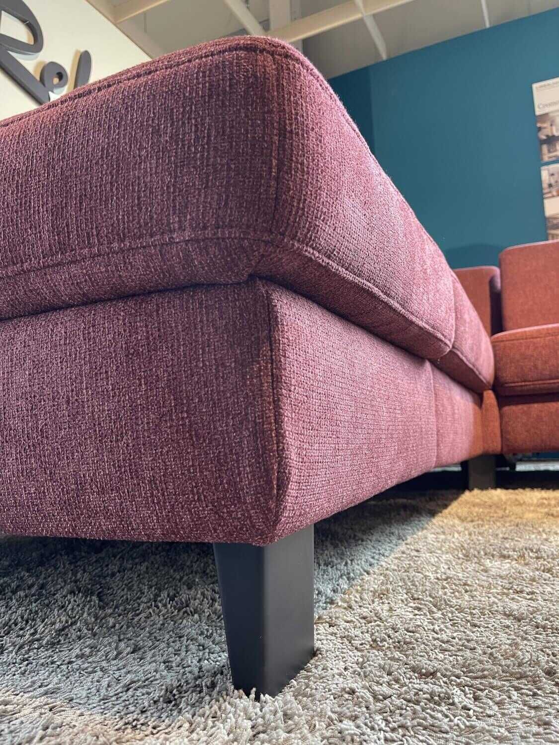 Steinpol - Eckgarnitur Tortona Stoff Amy Marsala 31 PG 12 mit Schlaffunktion - 8