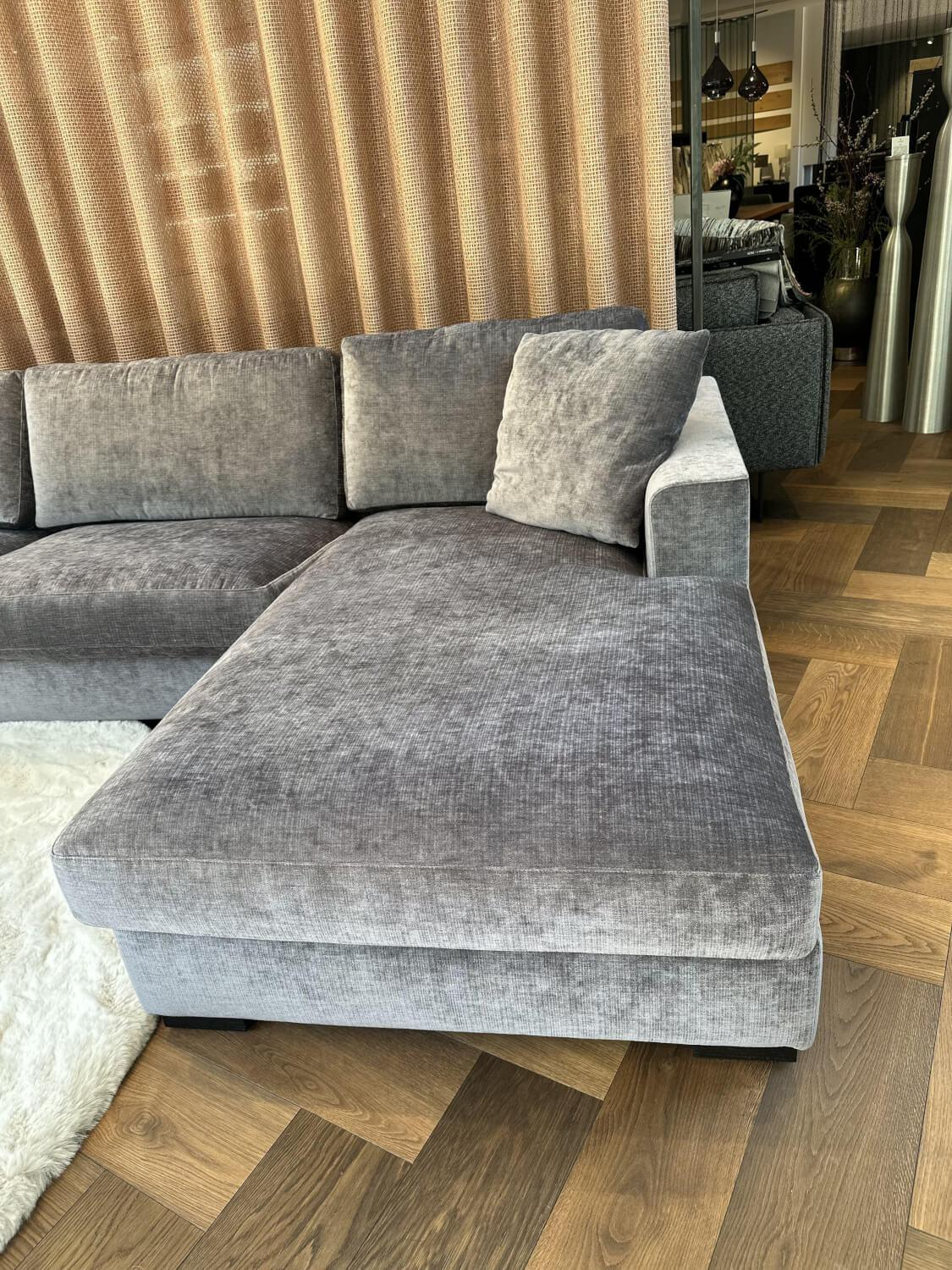 Bielefelder Werkstätten - Sofa Inspiration Stoff IP Fame IP1777 484 Grau Holzfuß Esche Schwarz Gebeizt - 7