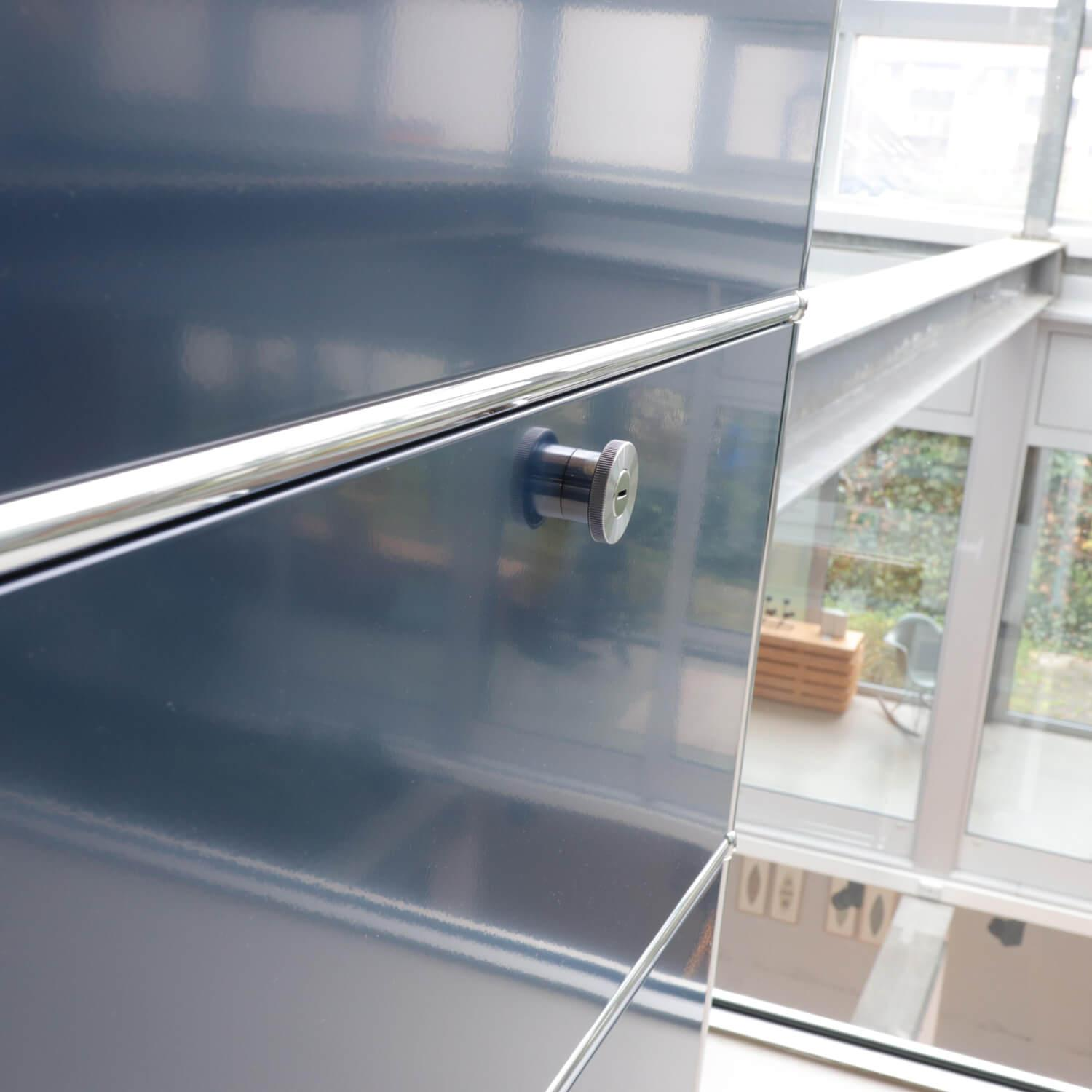 USM Haller - Home Office Regal Stahlblau - 6