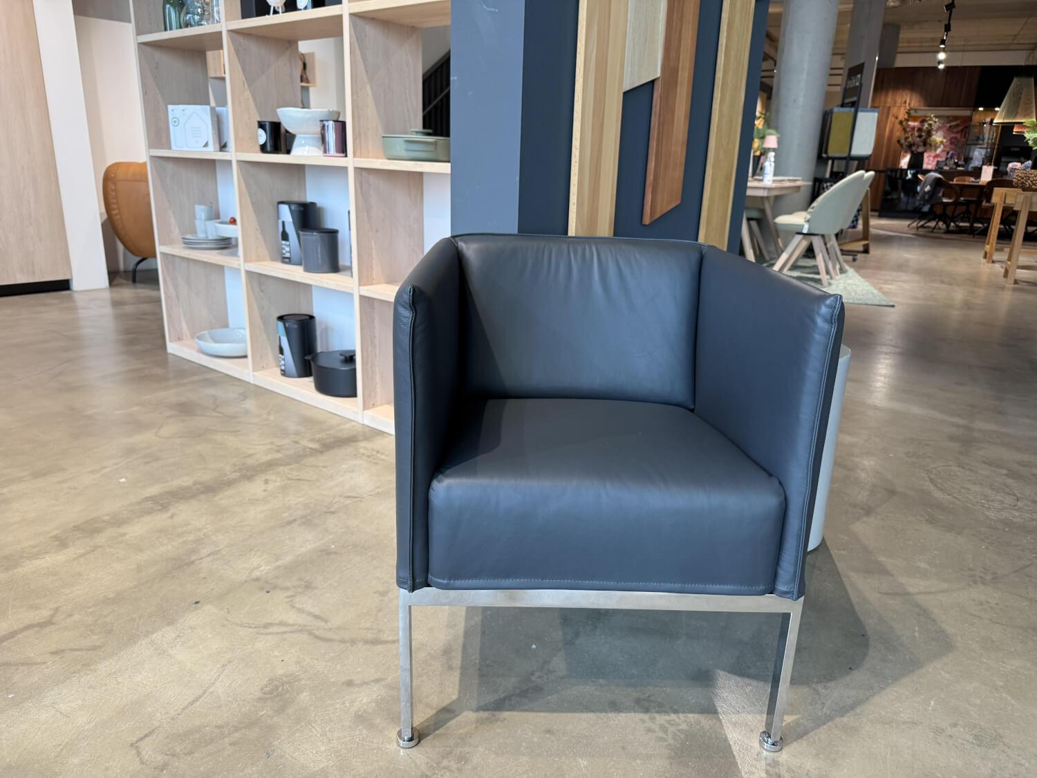 Brühl - Sessel Randolph Leder La Plume 5663 0099 Anthrazit - 4