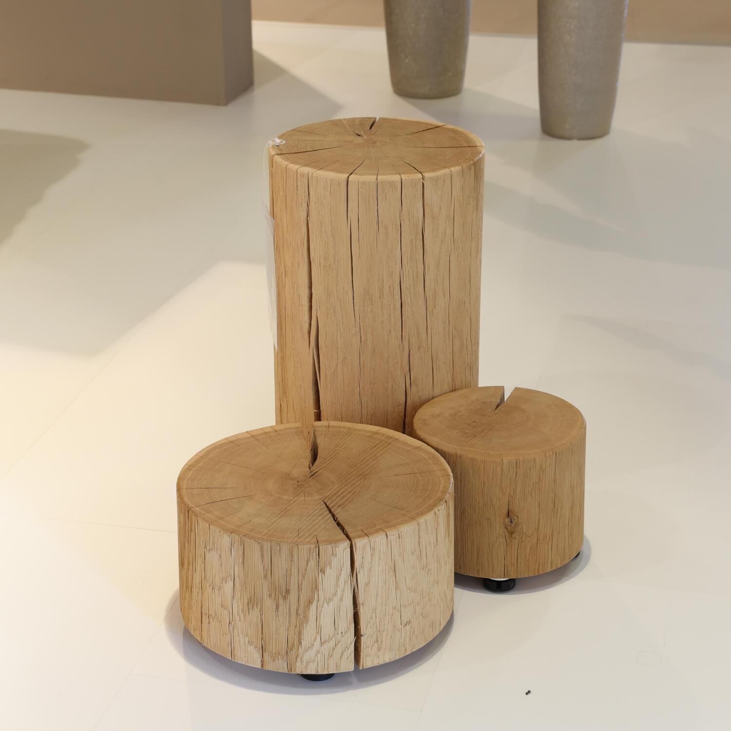 Team 7 - Naturholzzylinder Eiche Silber Dreiteilig - 2