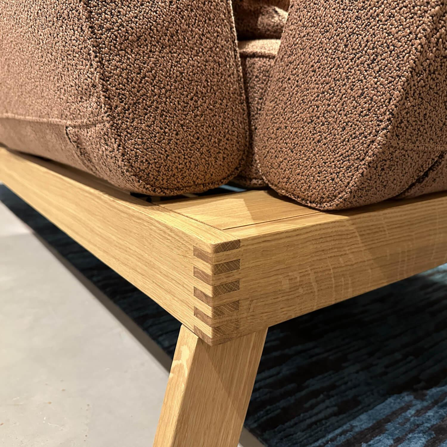 Brühl - Sofa Lofoten Lounge Stoff 5275 51 Orange Braun Gestell Eiche Hell Geölt - 2