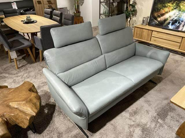 himolla - Sofa Cumurex 6270 Leder 22 Soft Nappa Jade Blau Gestell Metall Schwarz Pulverbeschichtet Inklusive Kopfstützen - 4