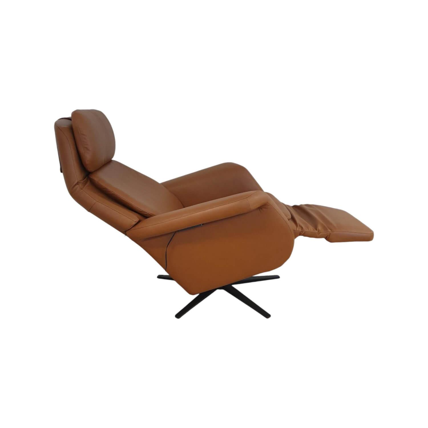 Stressless - Sessel Sam Power Leder Paloma Copper Braun Gestell Sirius Metall Schwarz Matt Mit Elektrischer Verstellung - 1