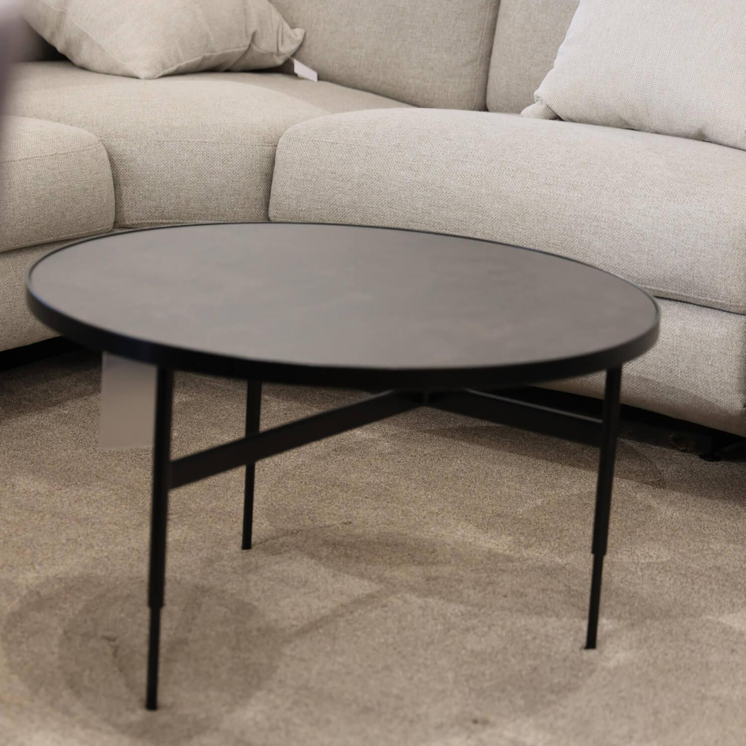 Rom - Couchtisch Gio Tischplatte Black Schwarz Gestell Metall Pulverbeschichtet Schwarz - 3