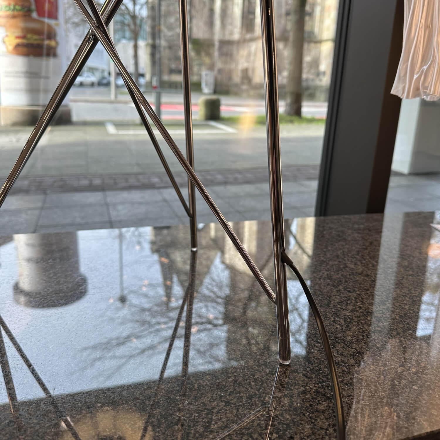 Flos - Stehleuchte Ray F1 Metallschirm Weiß Gestell Verchromt - 2