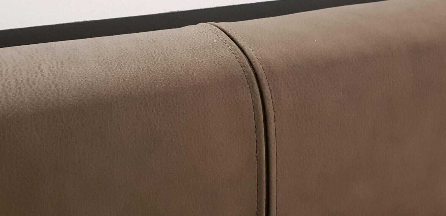 RUF Betten - Polsterbett Composium Stoff Braun mit Matratze, Kissen und Tagesdecke - 4