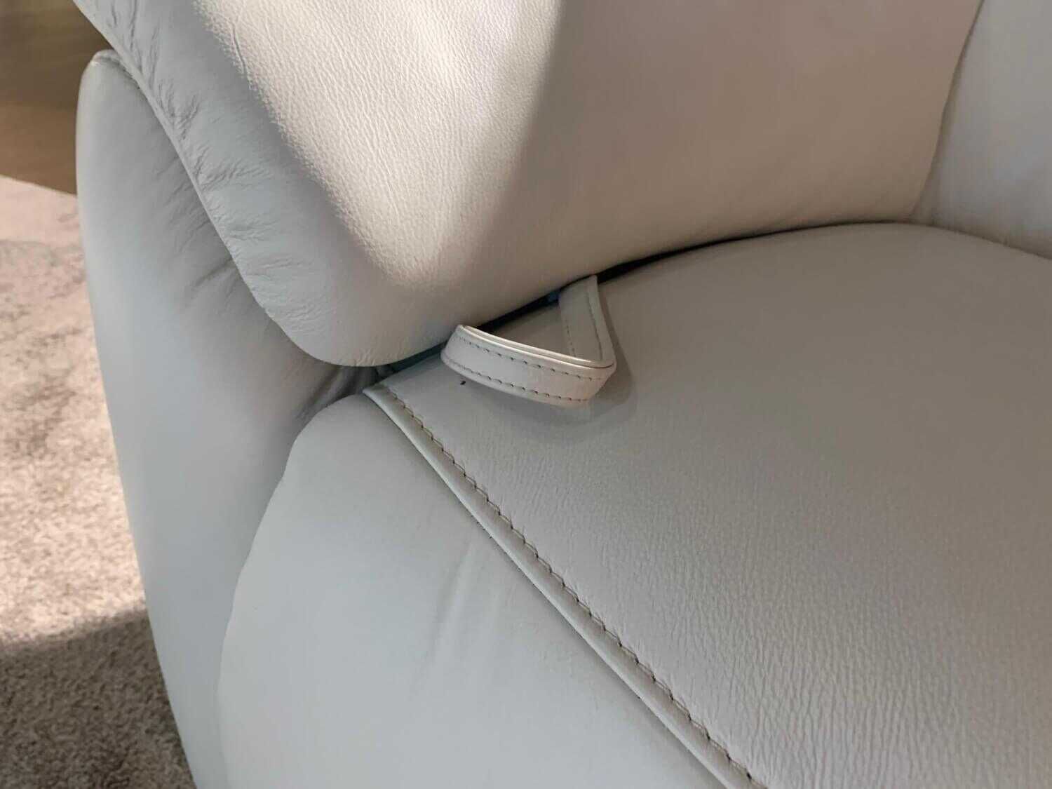 himolla - Garnitur Trapez Leder 24 Longlife Platin Creme 2 Sofas 1 Sessel - 2