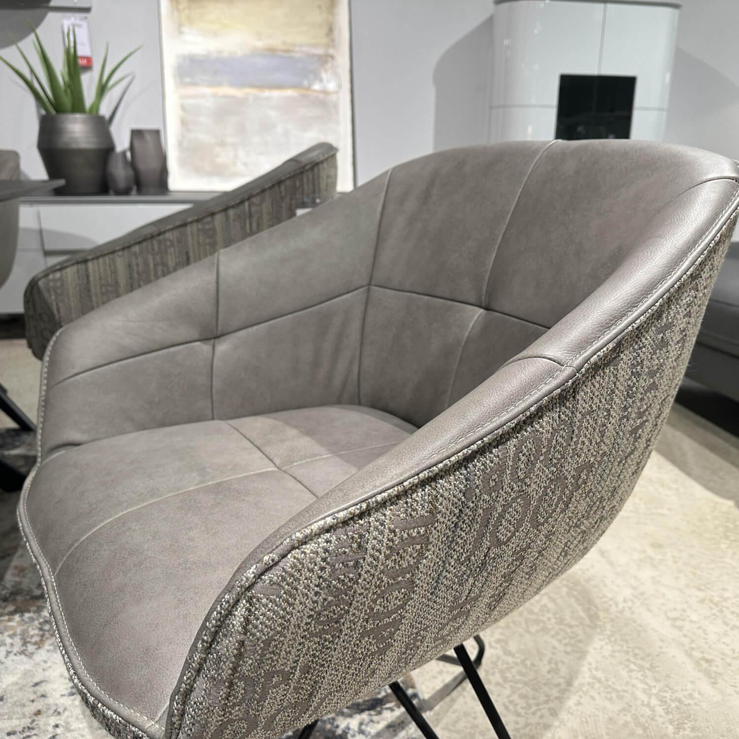 JOOP! - Essgruppe Tisch Buche Platte Anthrazit Gestell Schwarz Bank Und Stühle Leder K-Elegant Grau 27 Gestell Buche Schwarz Und Gestell Anthrazit - 2