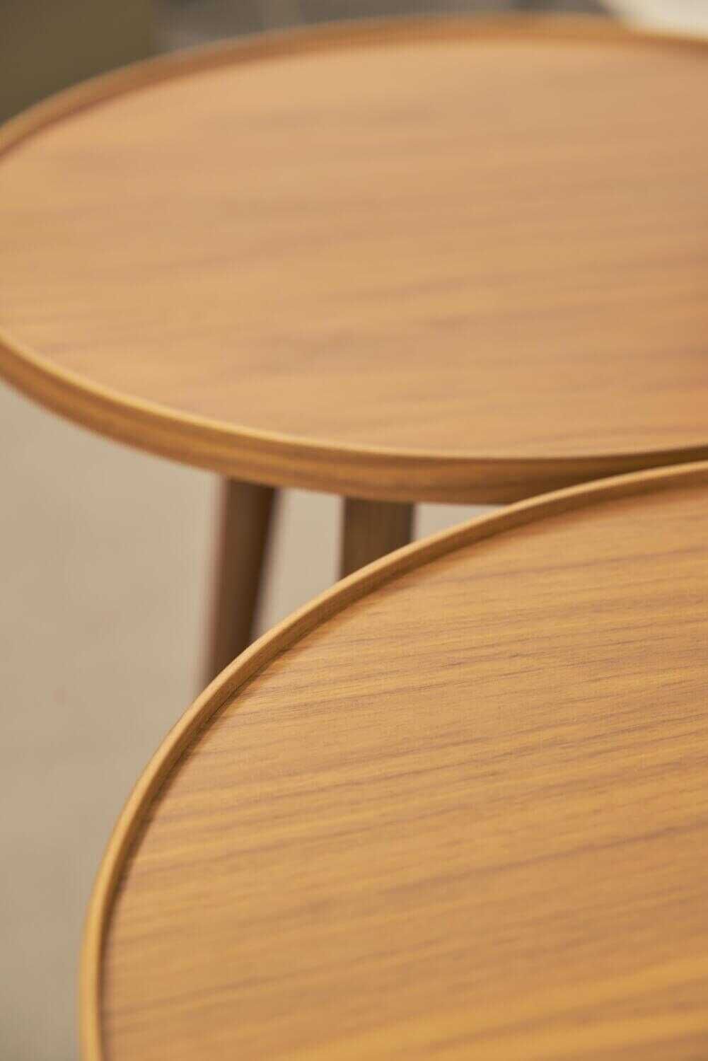 Cassina - Beistelltisch Set Cicognino in Nussbaum - 4