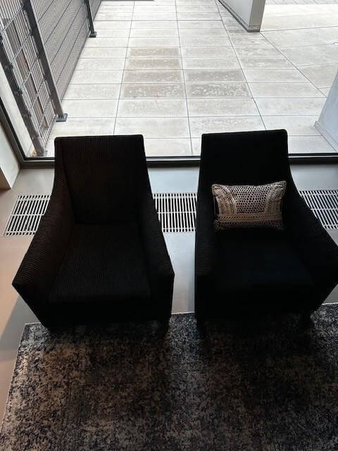 WK Wohnen - Garnitur Brüssel Stoff Diego 8551 90 Black Schwarz Füße Lack Matt Schwarz - 6