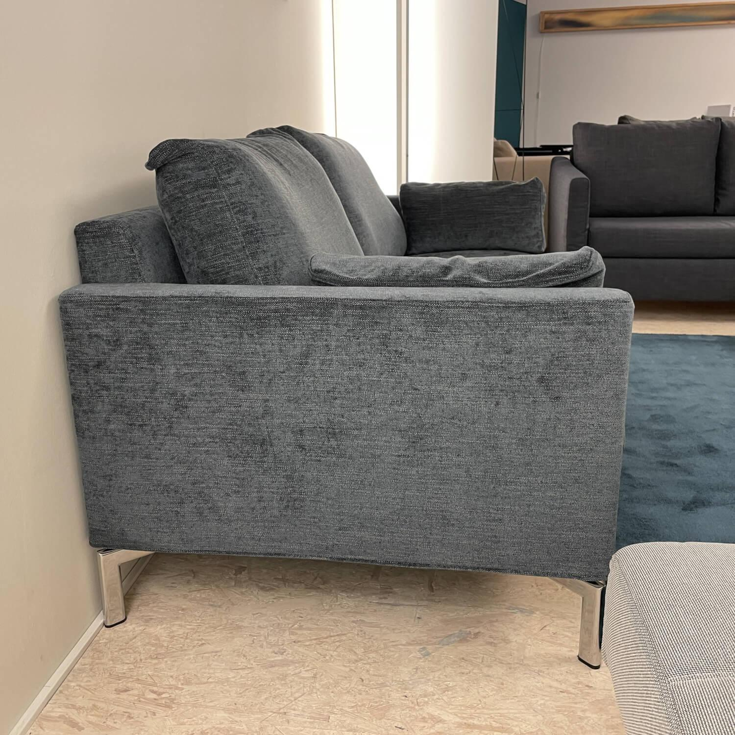 Ventura - Sofa Swing 92 Stoff Grau Gestell Metall - 5