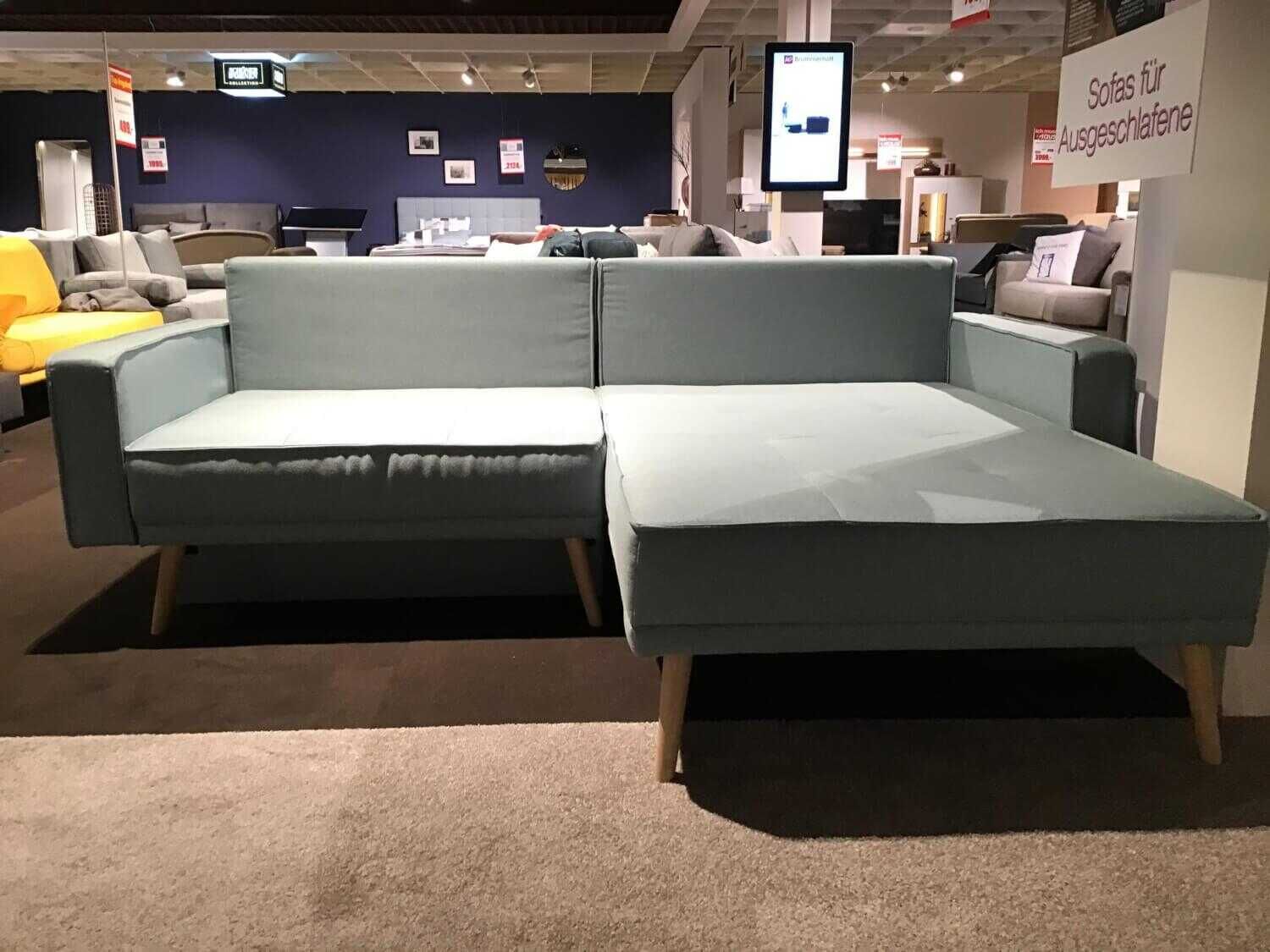Restyl - Ecksofa Malmö Stoff 55-6474 Grau mit Schlaffunktion - 5