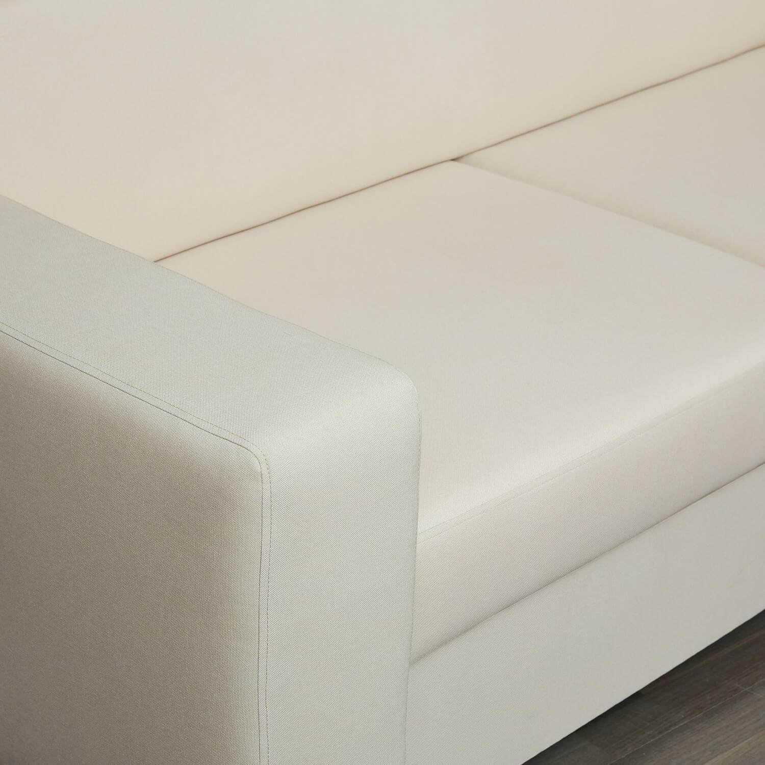 Max Winzer - Eckgarnitur DiscMit Stauraum Und Sitztiefenverstellung Stoff Beige Gestell Silber - 12