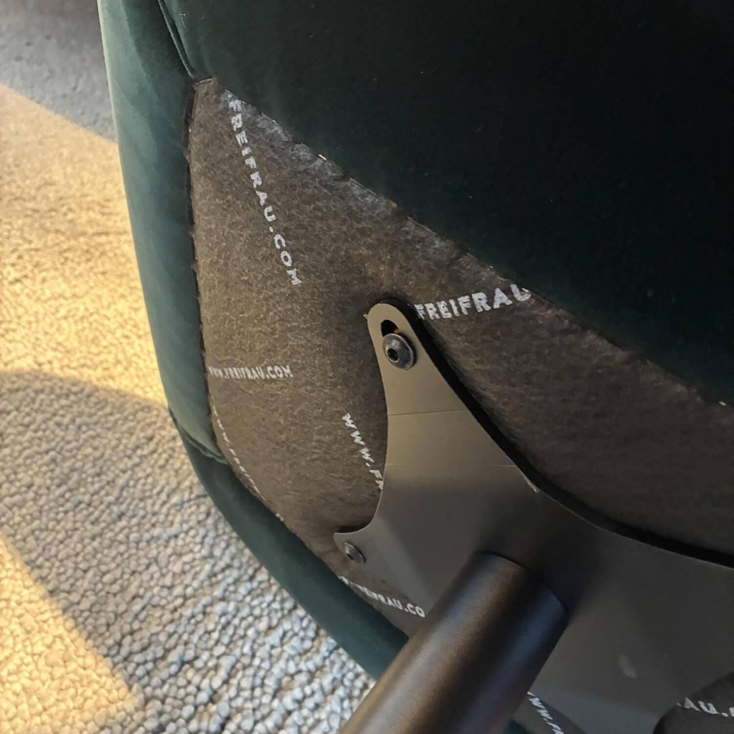 Freifrau - Sessel Leya Wingback Chair Stoff Grün Gestell Metall Schwarz Mit Wippmechanik Inklusive Hocker - 3