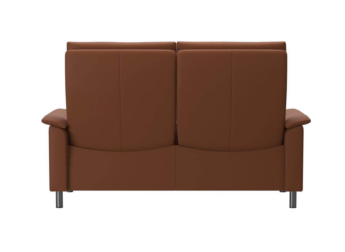 Stressless - Sofa Aurora Hoch L 2-Sitzer Leder Paloma 094 40 New Cognac Stahlbein 88 Rund - 4