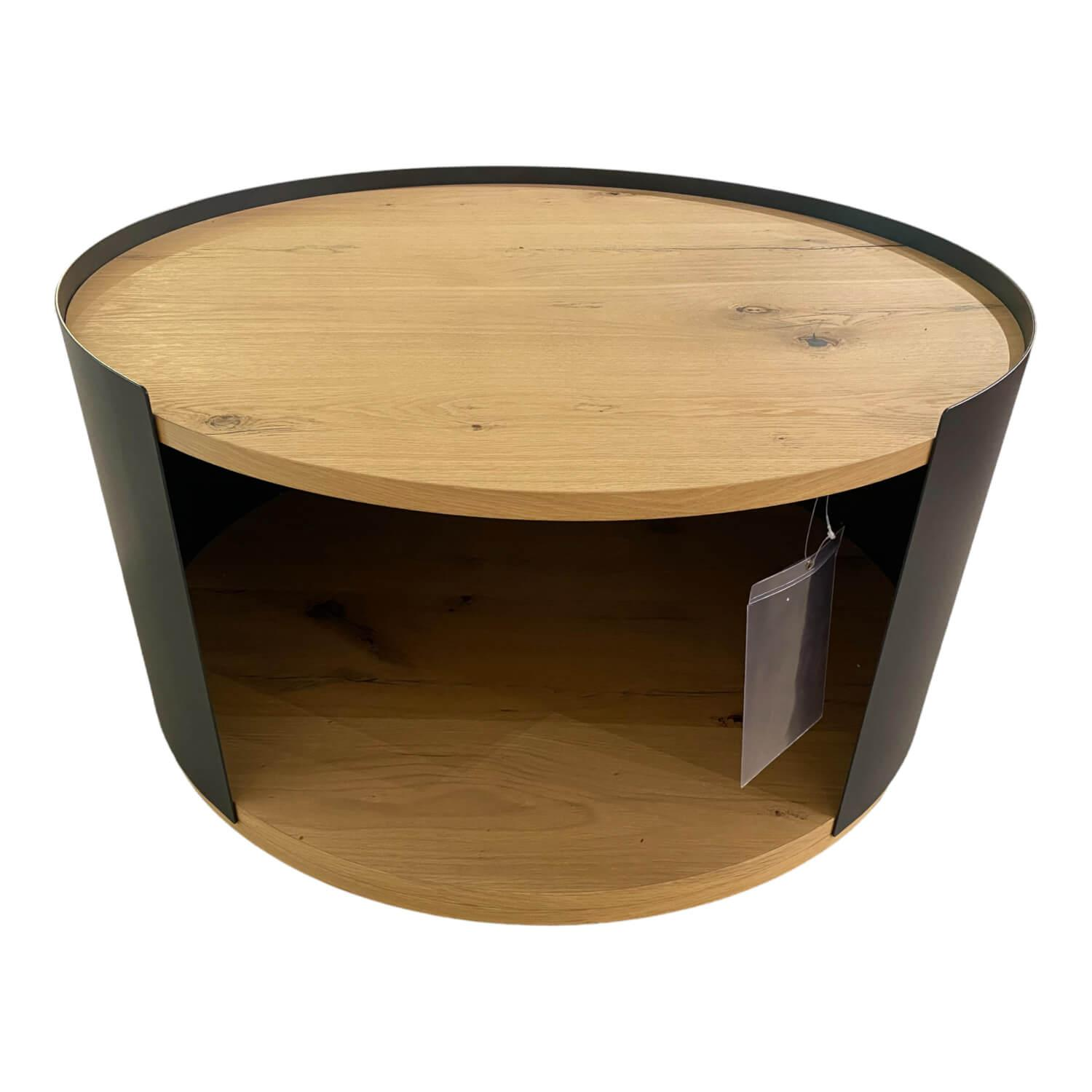 Gwinner - Couchtisch Style Balkeneiche natur mit Rollen - 1