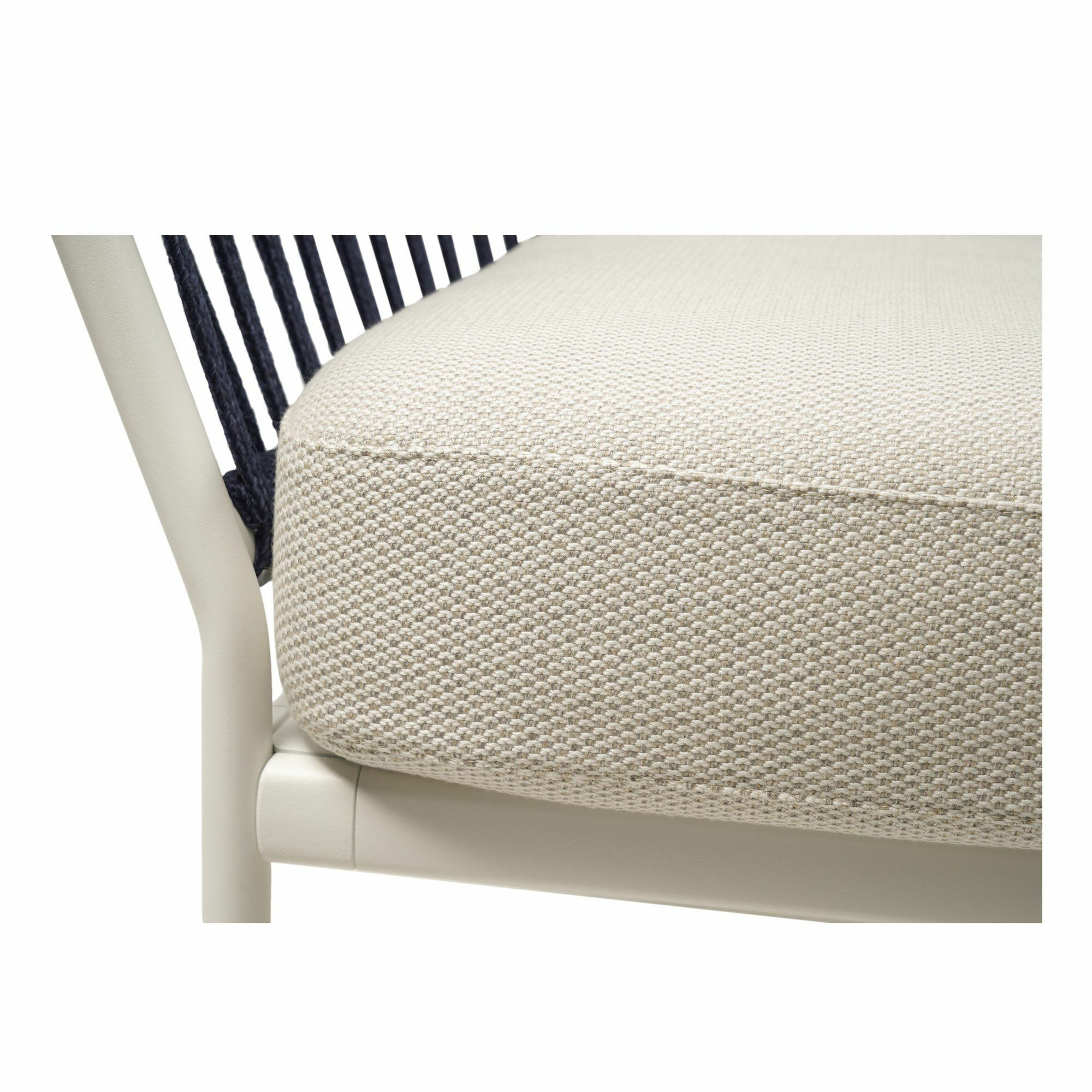 Fast - Sessel Ria Geflecht Rope Ocean C07 mit Sitzkissen Lopi Marble Beige Weiß - 3