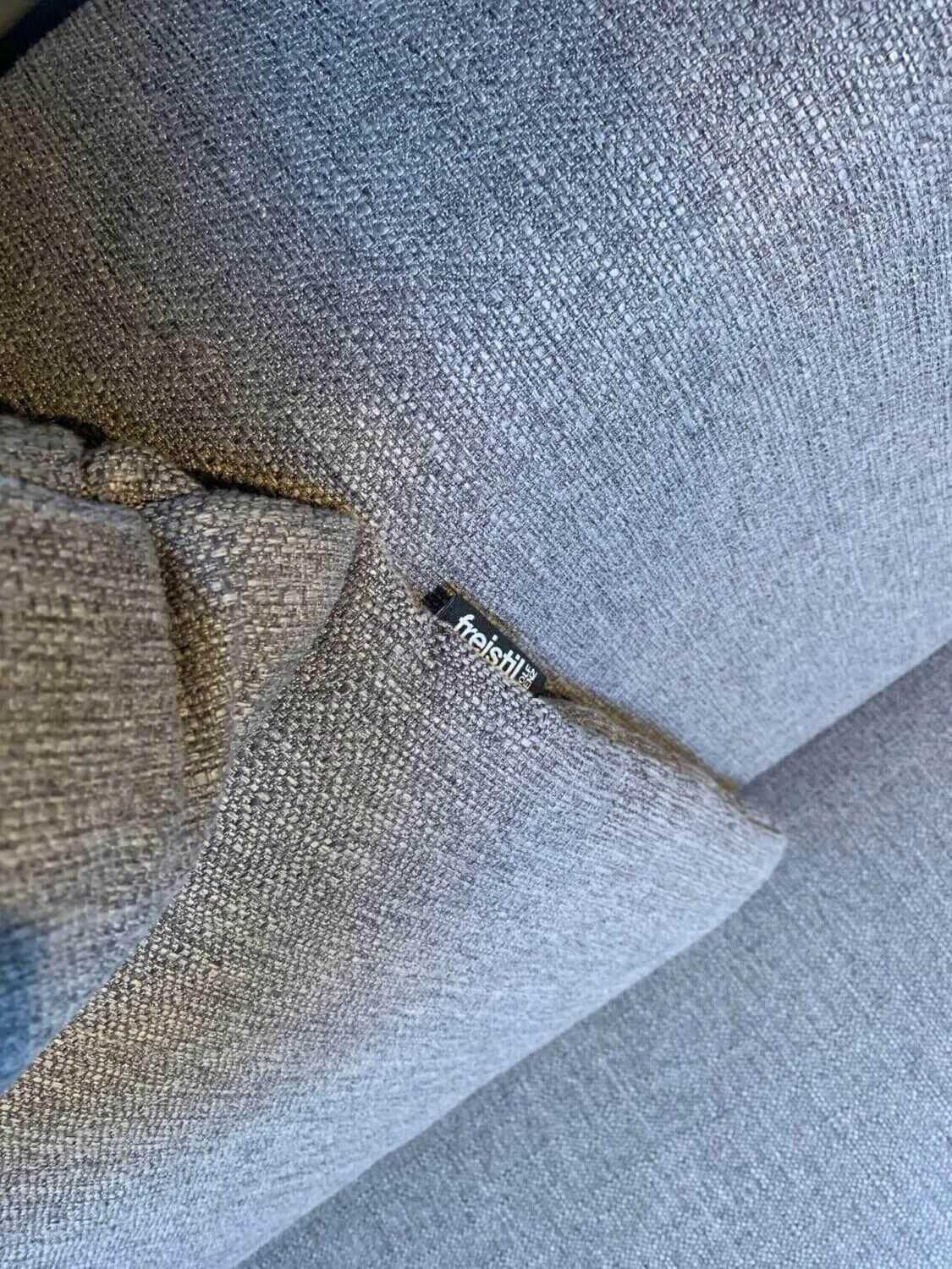 freistil Rolf Benz - Ecksofa Freistil 141 Stoff 1026 Grau mit Kopfstütze und Kissen - 4