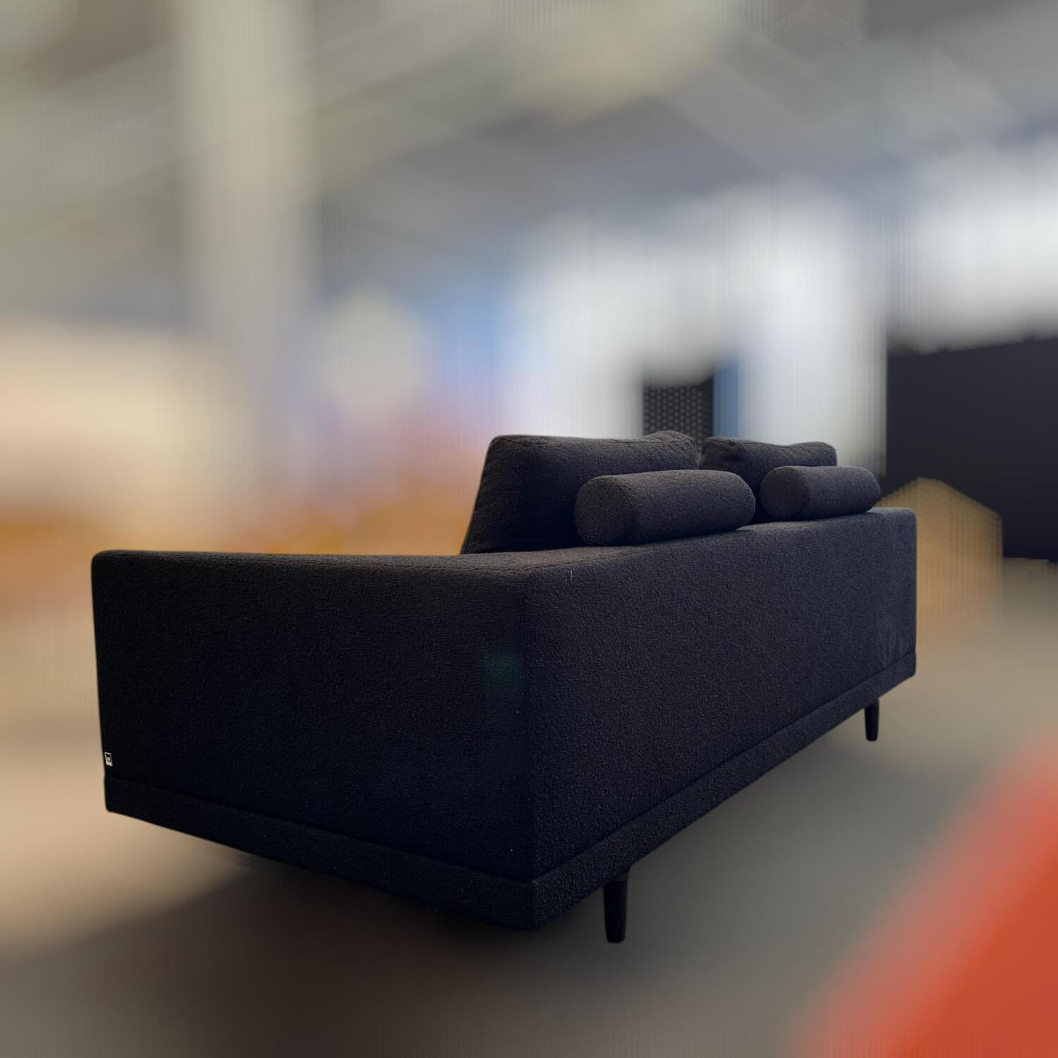 Bielefelder Werkstätten - Sofa Long Island Stoff Rhett BW1790-191 Anthrazit Fuß Esche Braun - 5