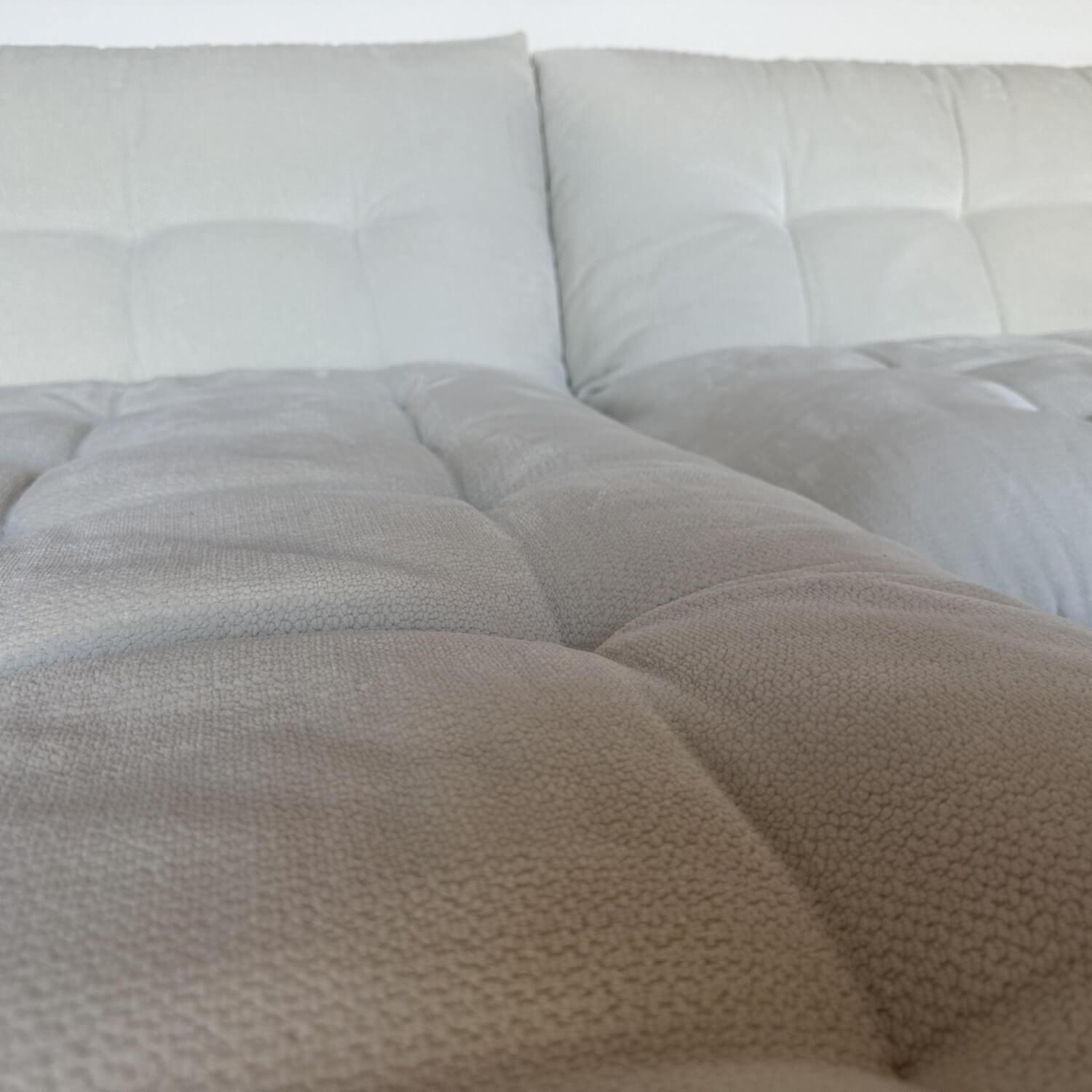 IP Design - Ecksofa Soulmate Stoff Phil 1749 171 Creme Weiß Gestell Massivholz Füße Kunststoff Schwarz - 3