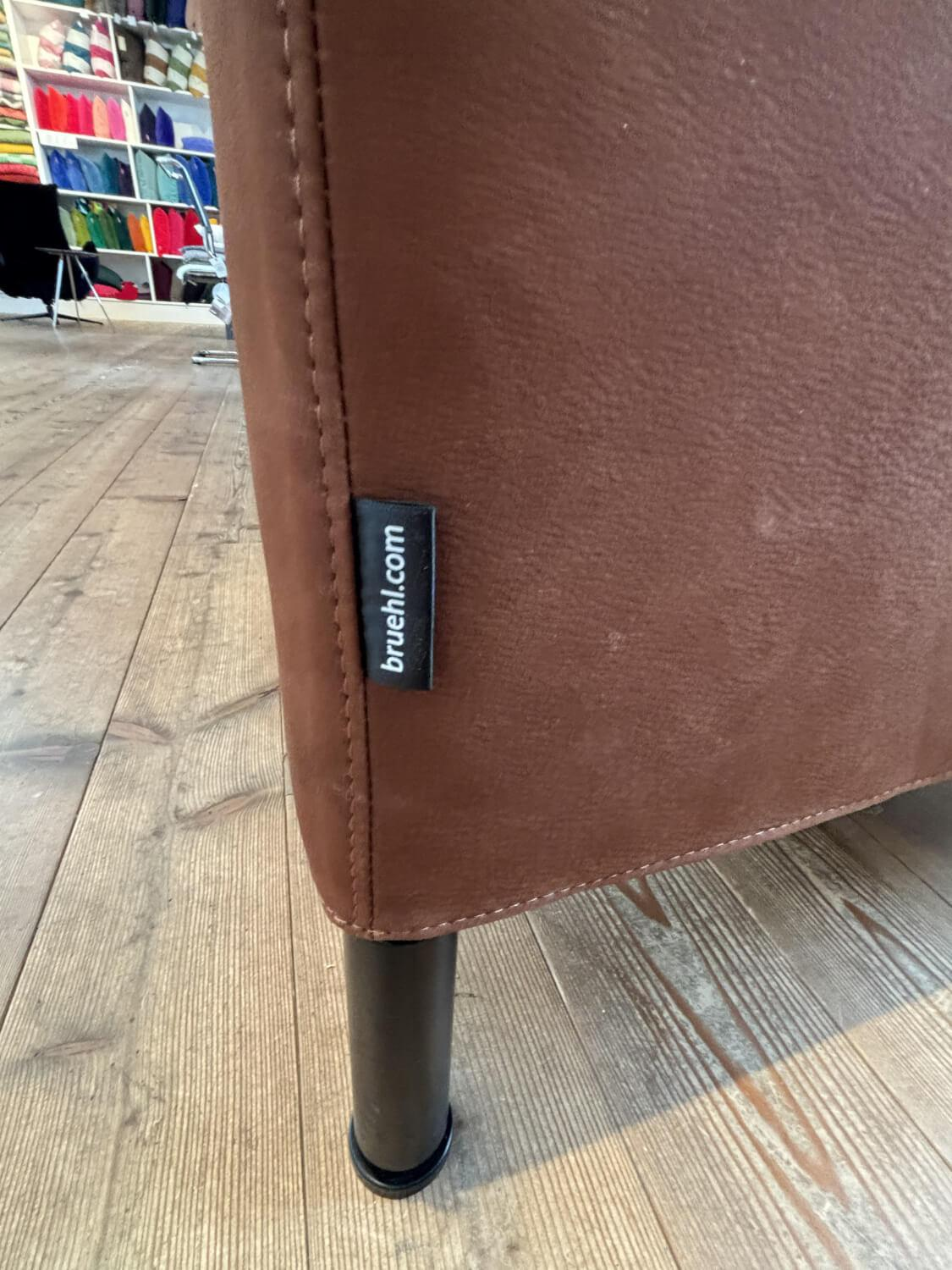 Brühl - Ecksofa Alba 55/70 Leder Taron 45 Cognac Braun Metallfüße Schwarz - 5