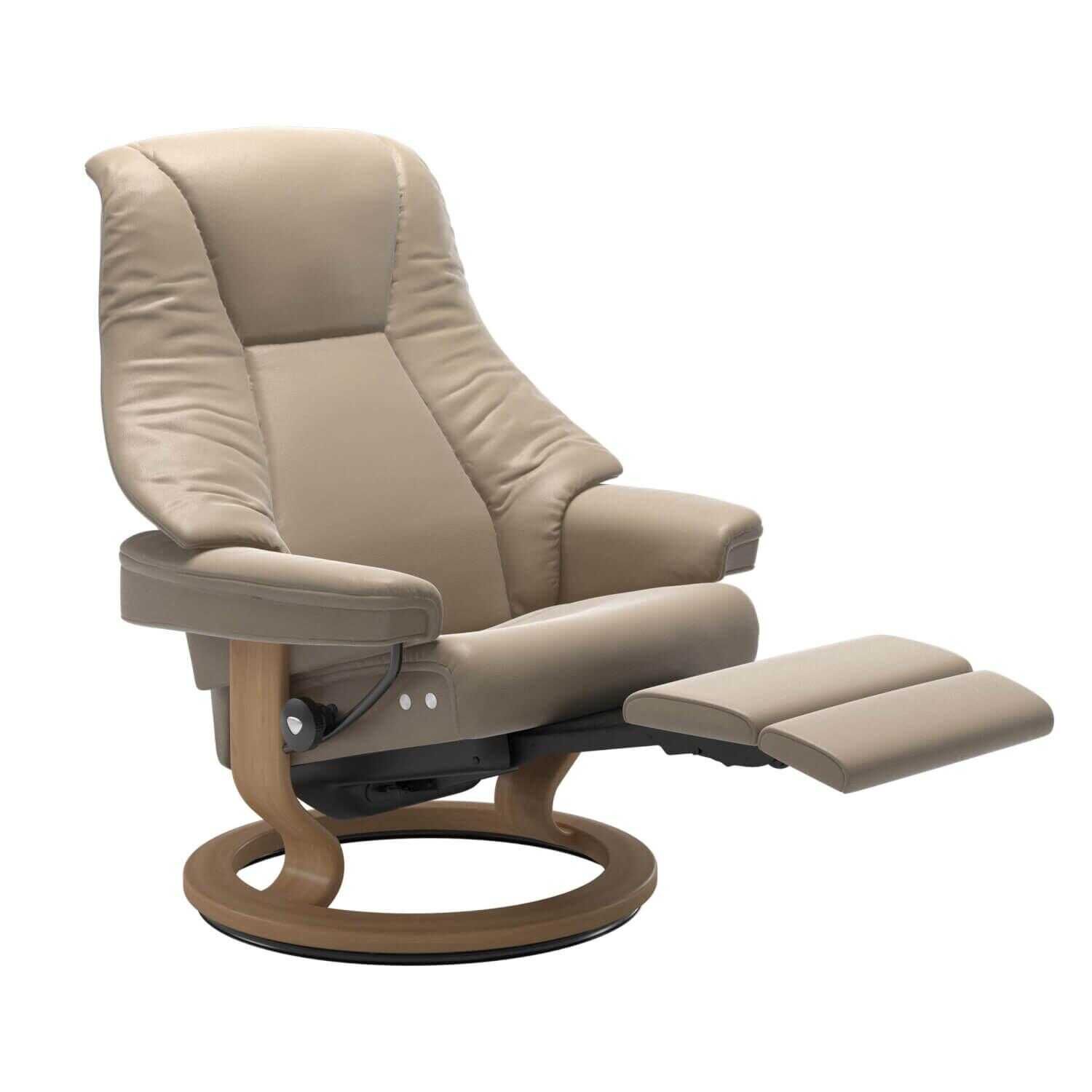 Stressless - Stressless Live M mit Kabel Classic LegComfort Leder Cori Fog - 1